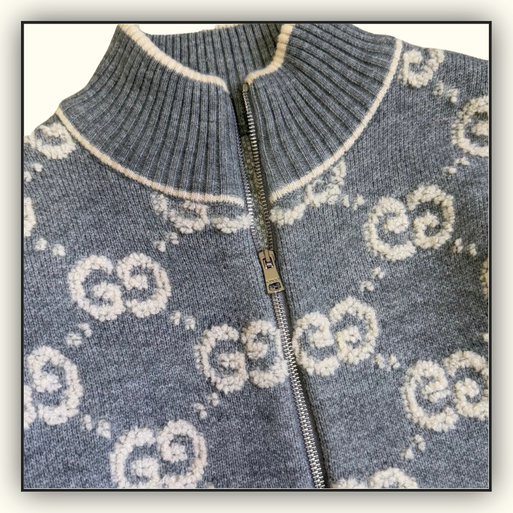 WOOL JACQUARDS CARDIGAN