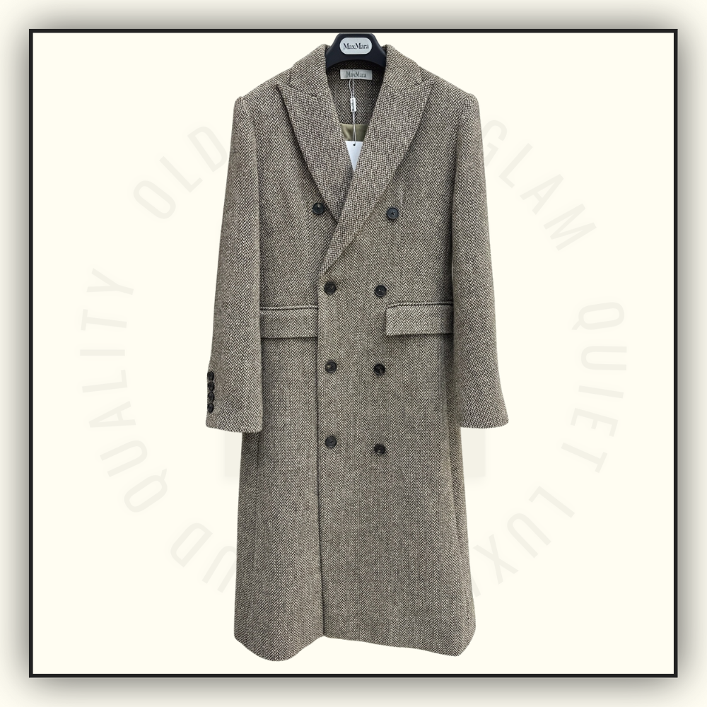 WOOL DOUBLE BREASTED COAT WITH MATCHING VEST