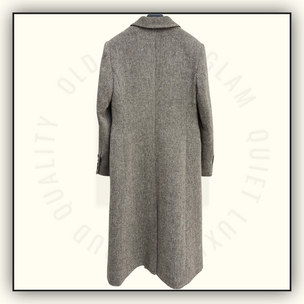 WOOL DOUBLE BREASTED COAT WITH MATCHING VEST