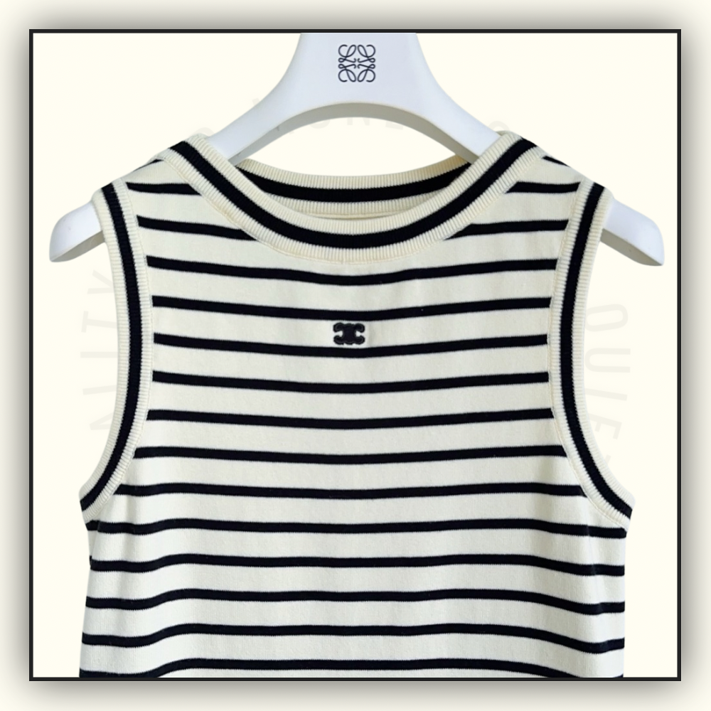 WOOL STRIPE MINI DRESS