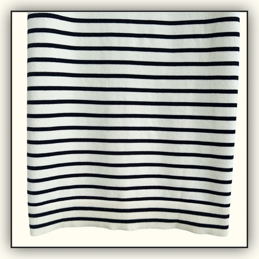 WOOL STRIPE MINI DRESS
