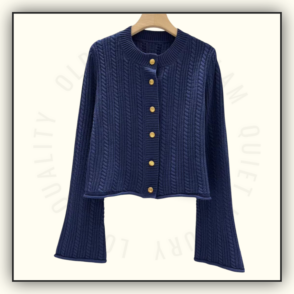 WOOL KNIT CARDIGAN
