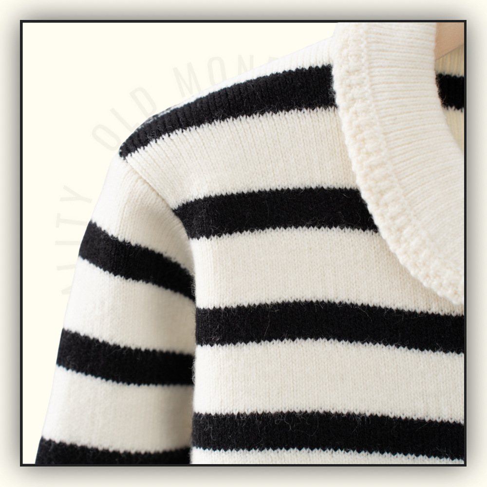 WOOL STRIPE CARDIGAN