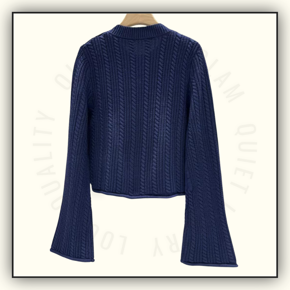 WOOL KNIT CARDIGAN