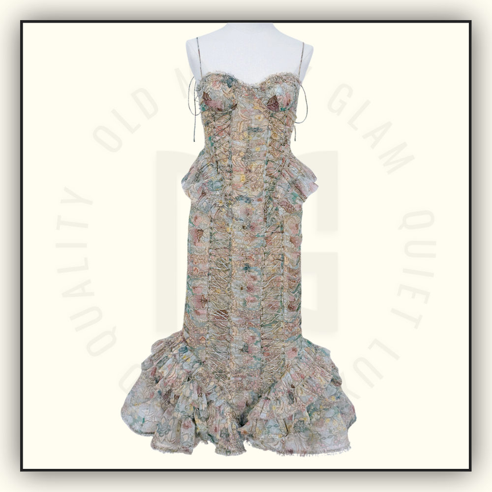 REBELLION FRAYED MIDI DRESS