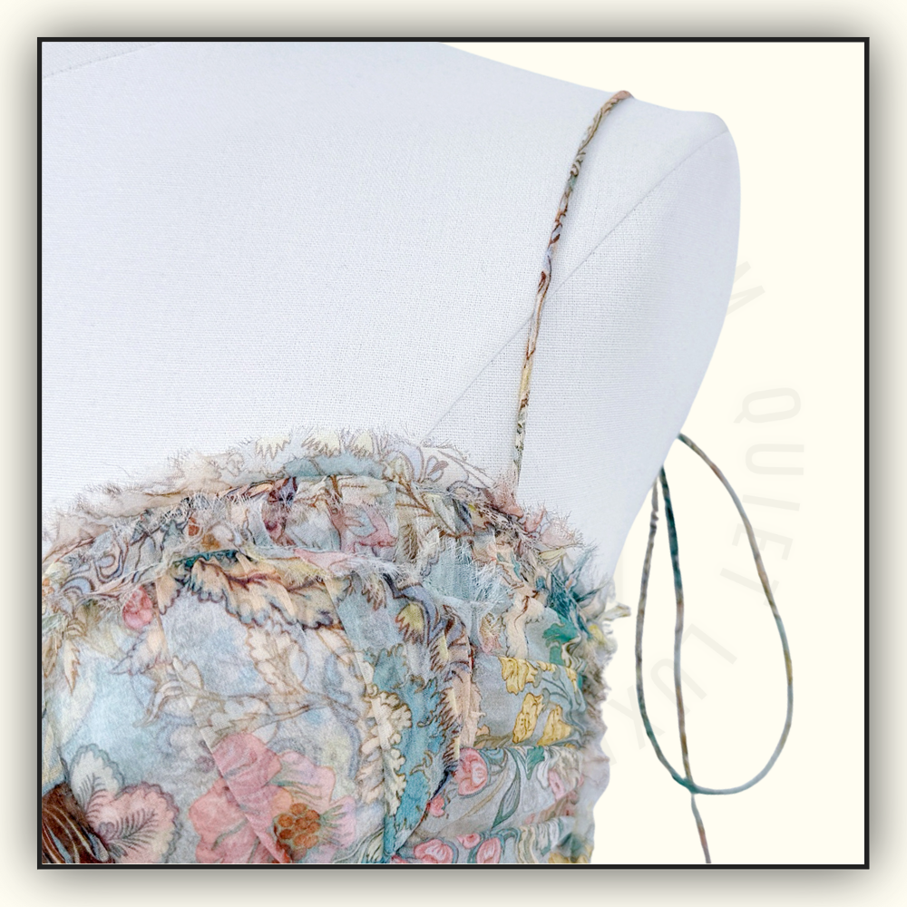 REBELLION FRAYED MIDI DRESS