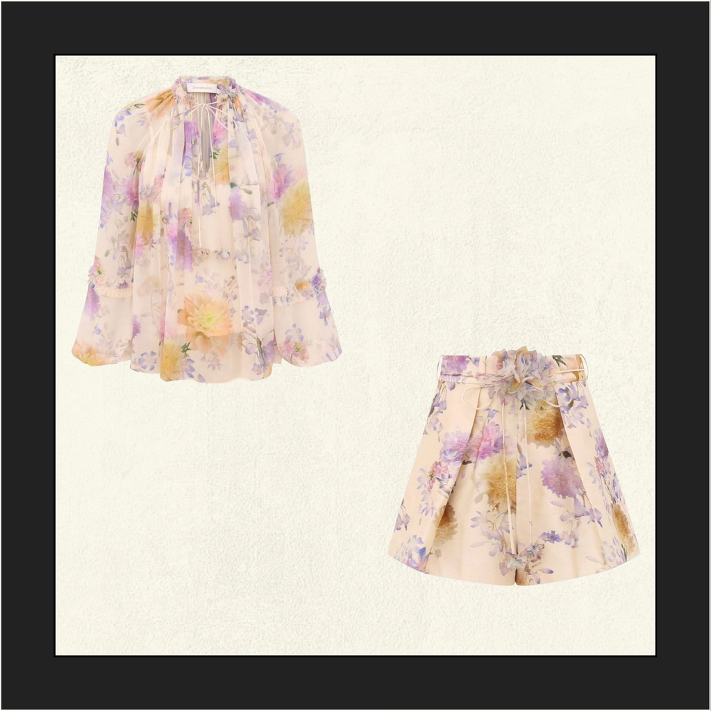 LUNA RUFFLE BILLOW BLOUSE & SHORT