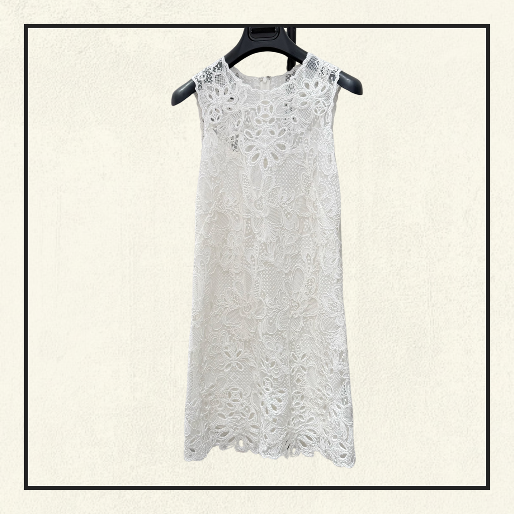 FLORAL LACE MINI DRESS