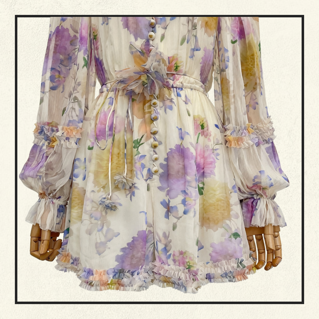 LUNA RUFFLE PLAYSUIT