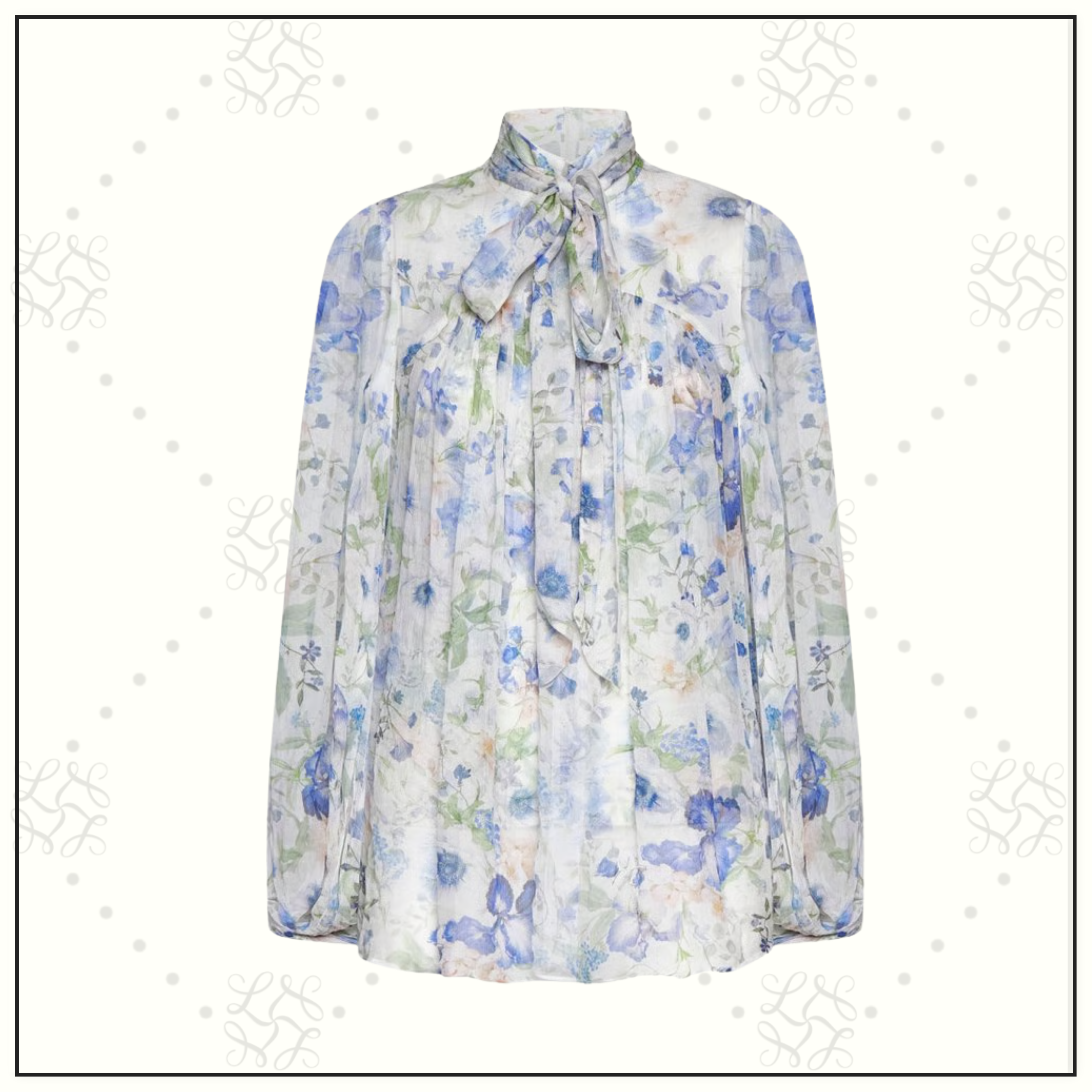 NATURA TIE NECK BLOUSE