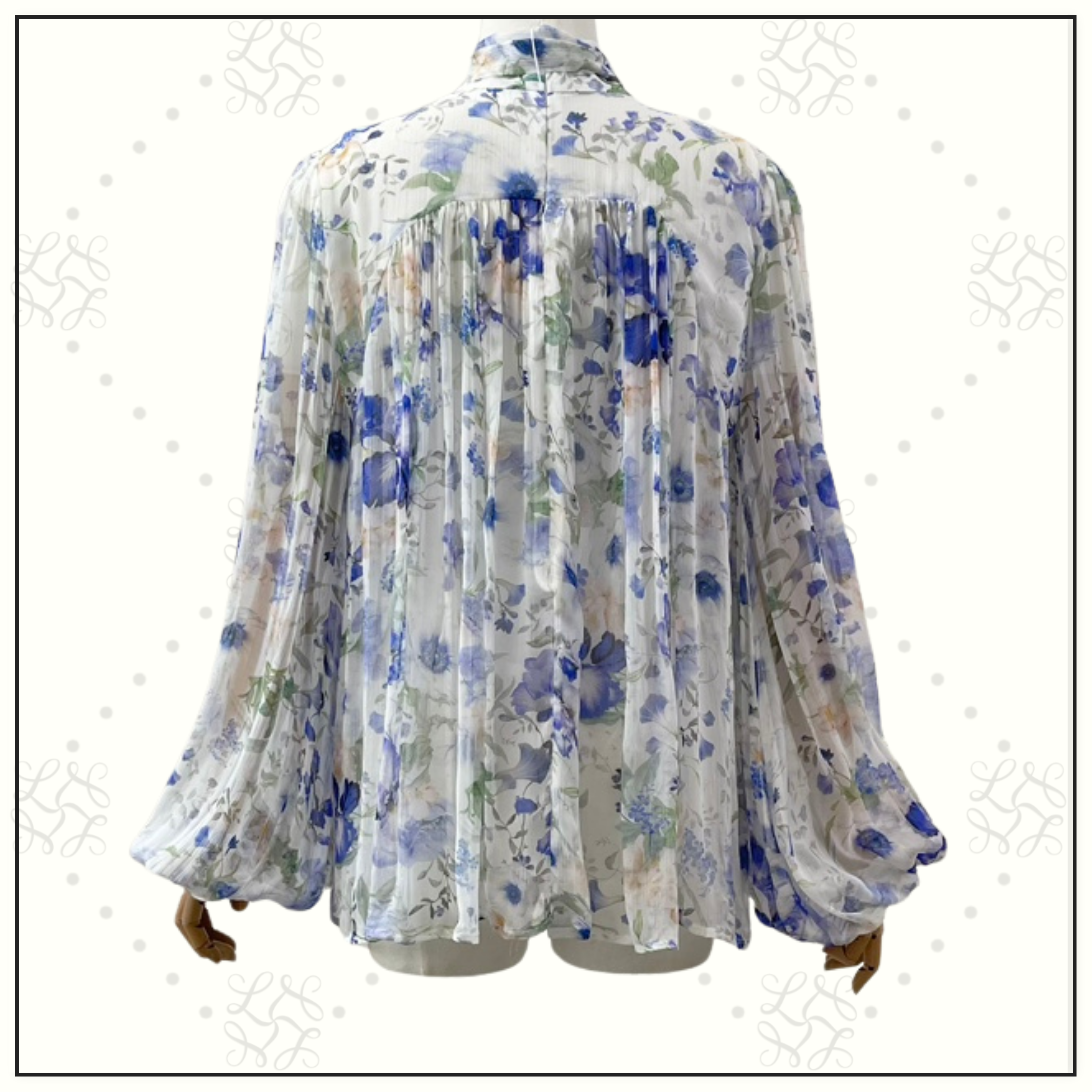 NATURA TIE NECK BLOUSE