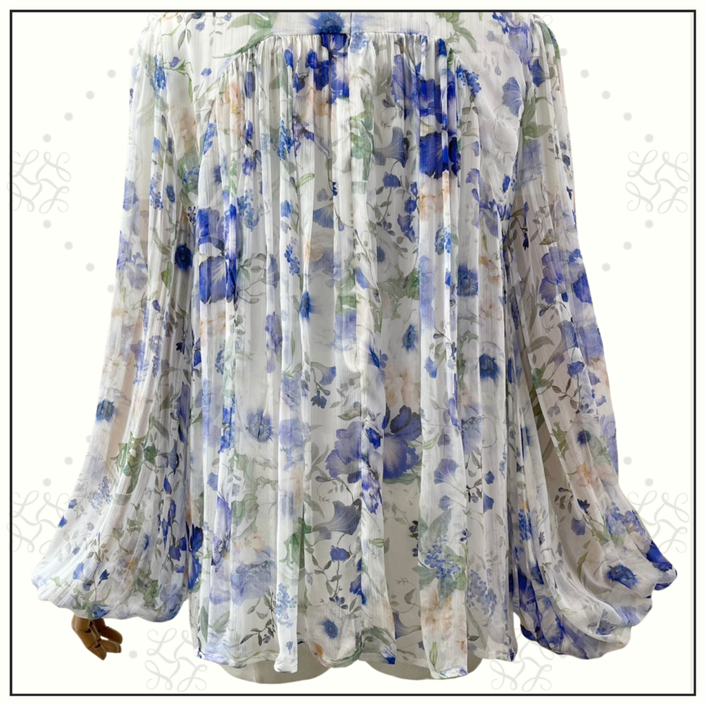 NATURA TIE NECK BLOUSE