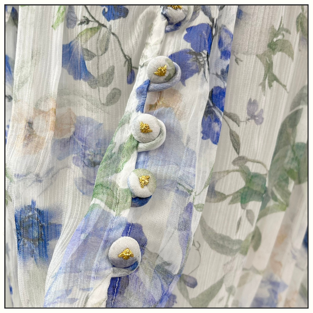 NATURA TIE NECK BLOUSE