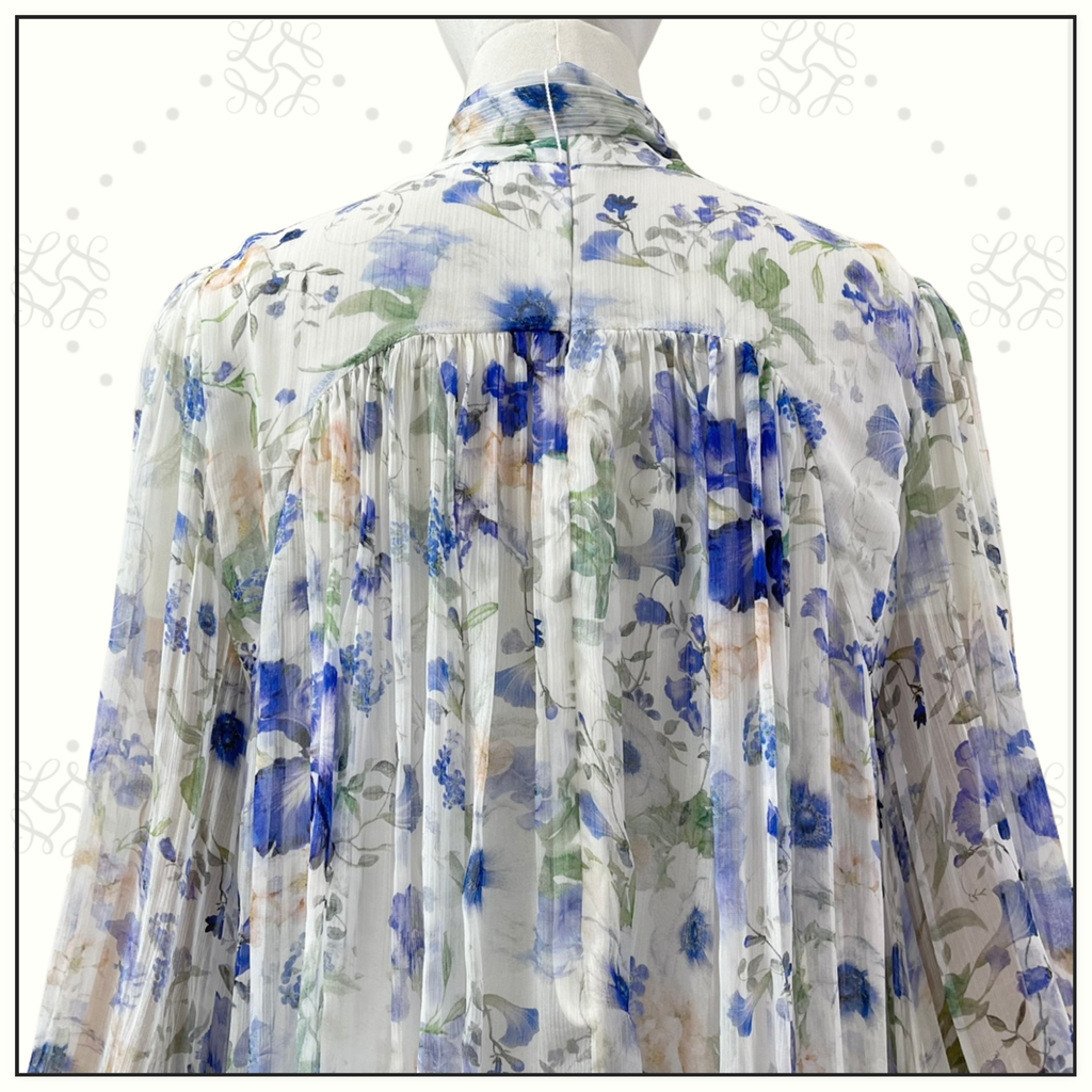 NATURA TIE NECK BLOUSE