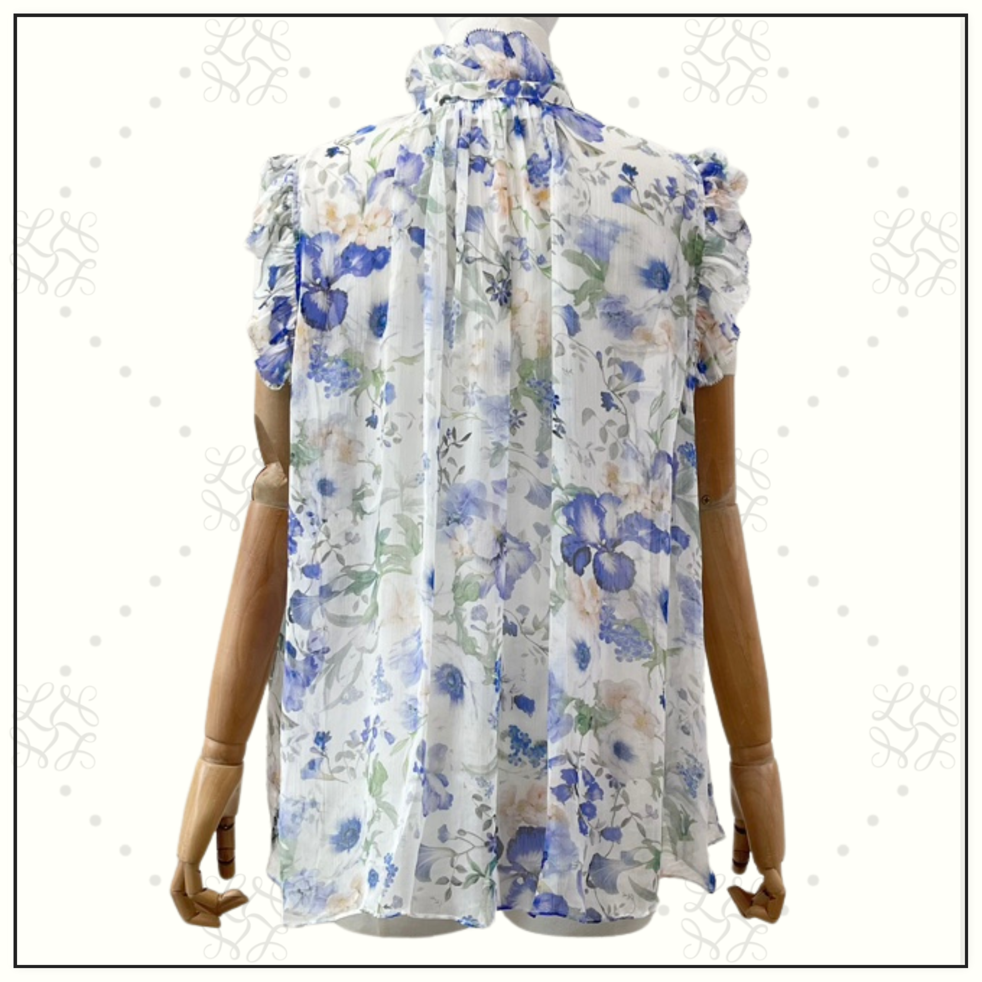 NATURA FRILLED BLOUSE