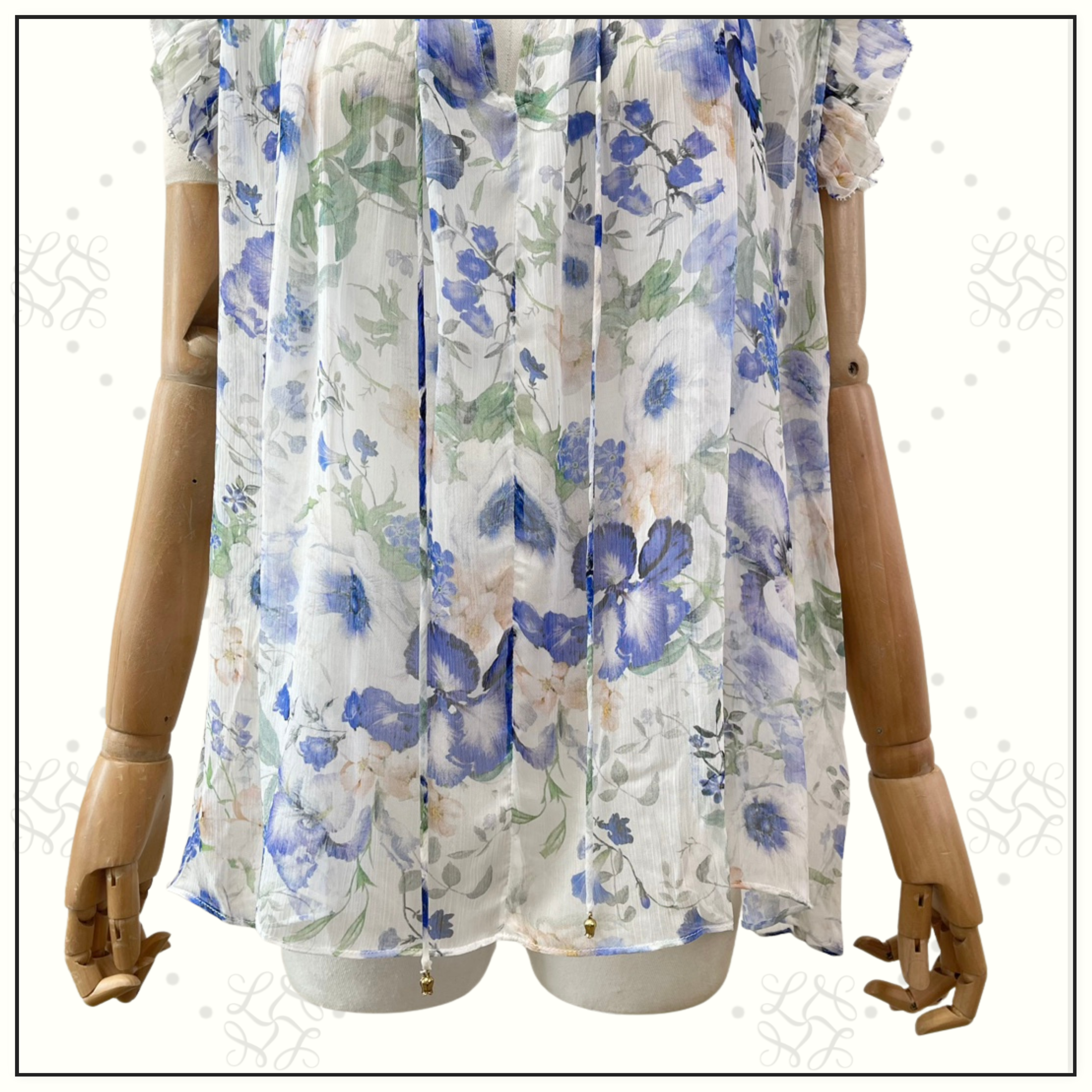 NATURA FRILLED BLOUSE