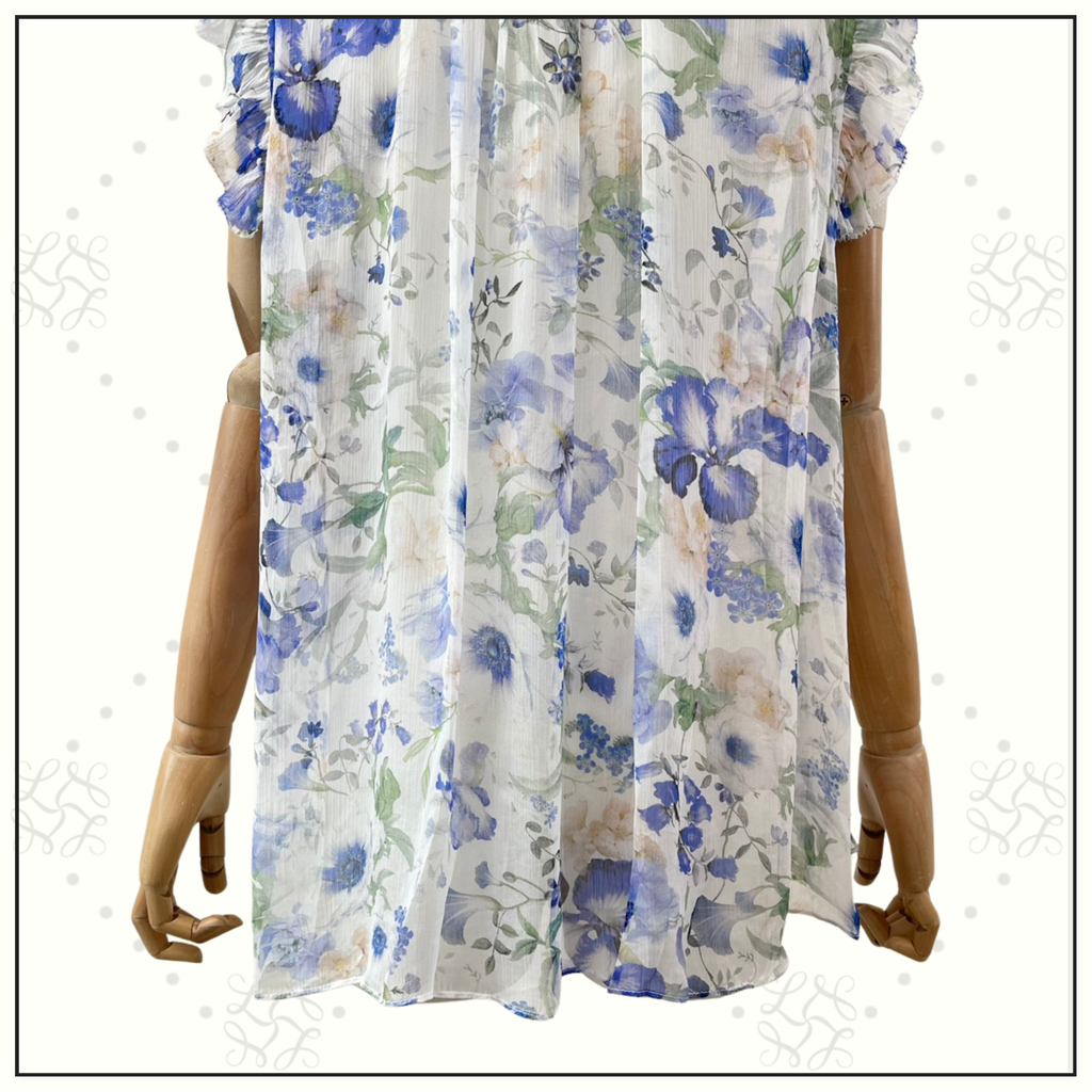 NATURA FRILLED BLOUSE