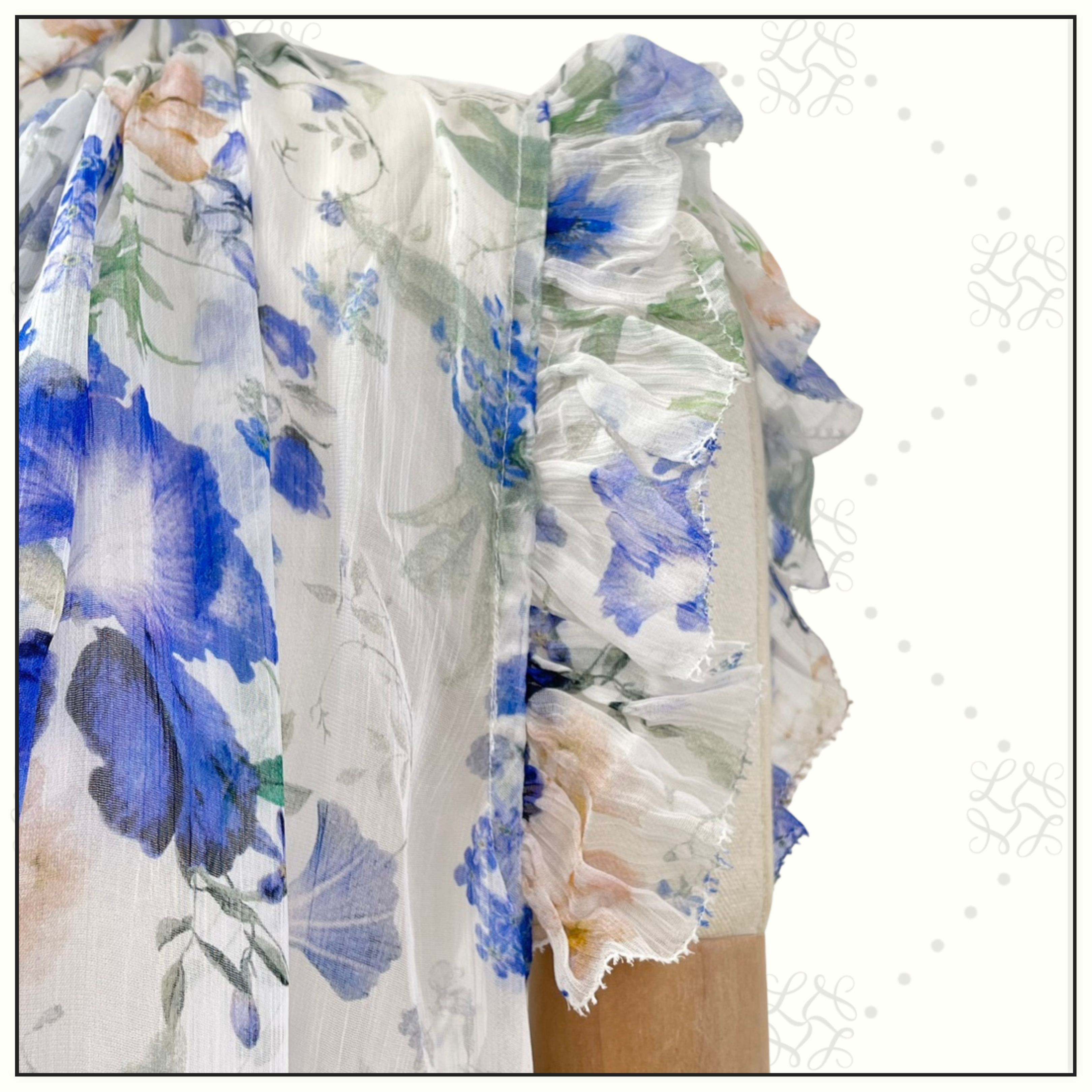 NATURA FRILLED BLOUSE