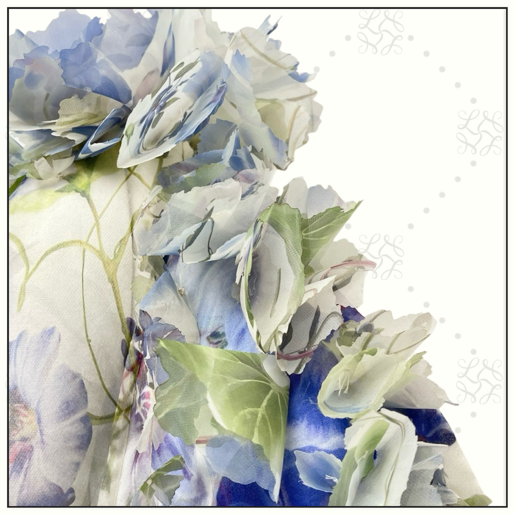 NATURA V NECK SILK GOWN