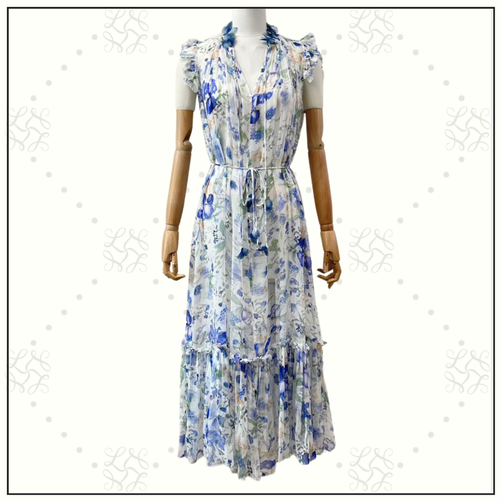 NATURA FLUTTER MIDI DRESS
