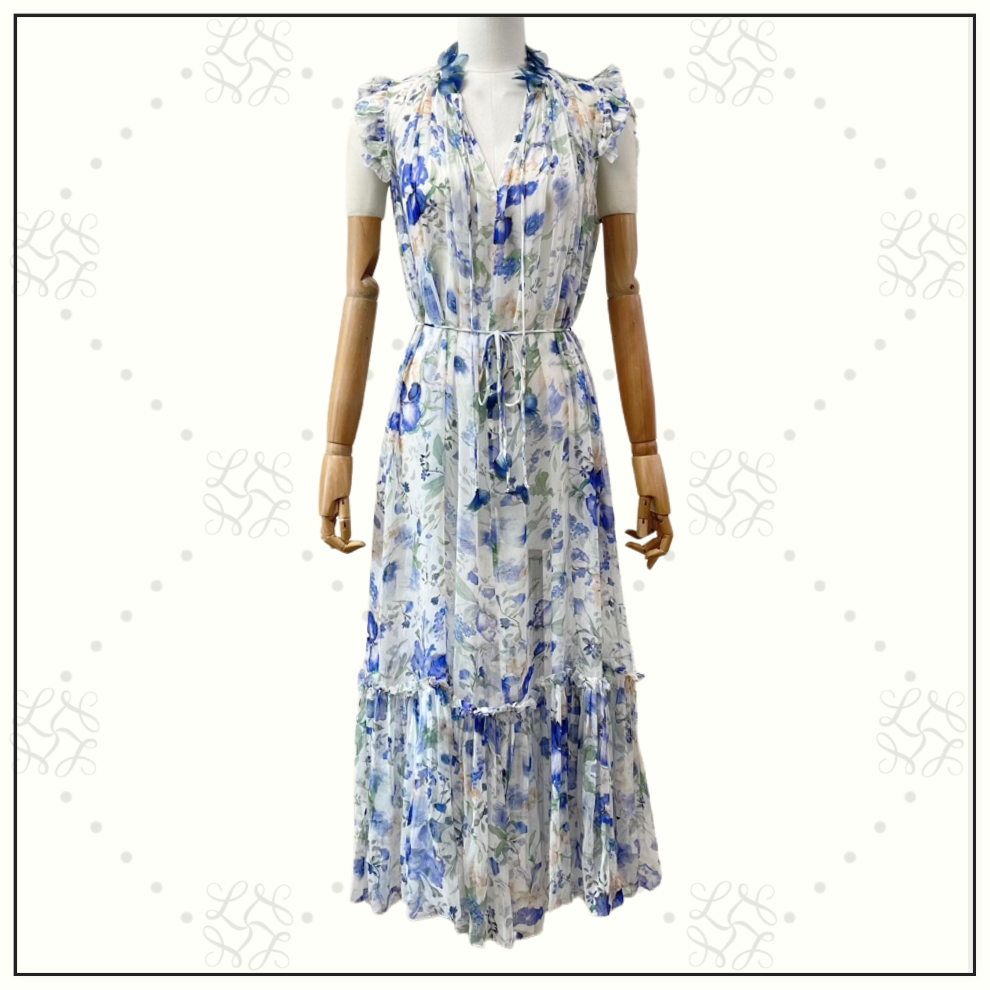 NATURA FLUTTER MIDI DRESS