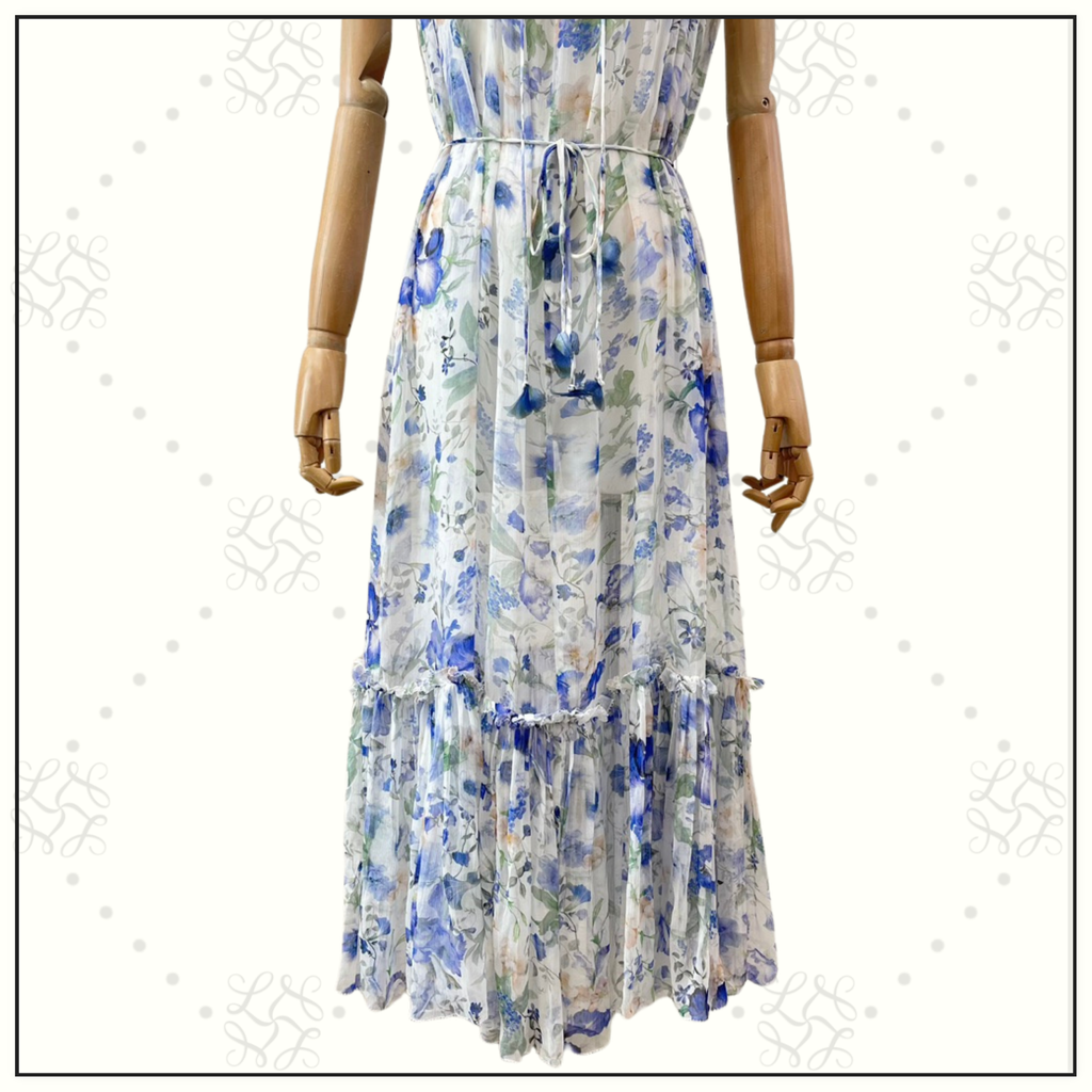 NATURA FLUTTER MIDI DRESS