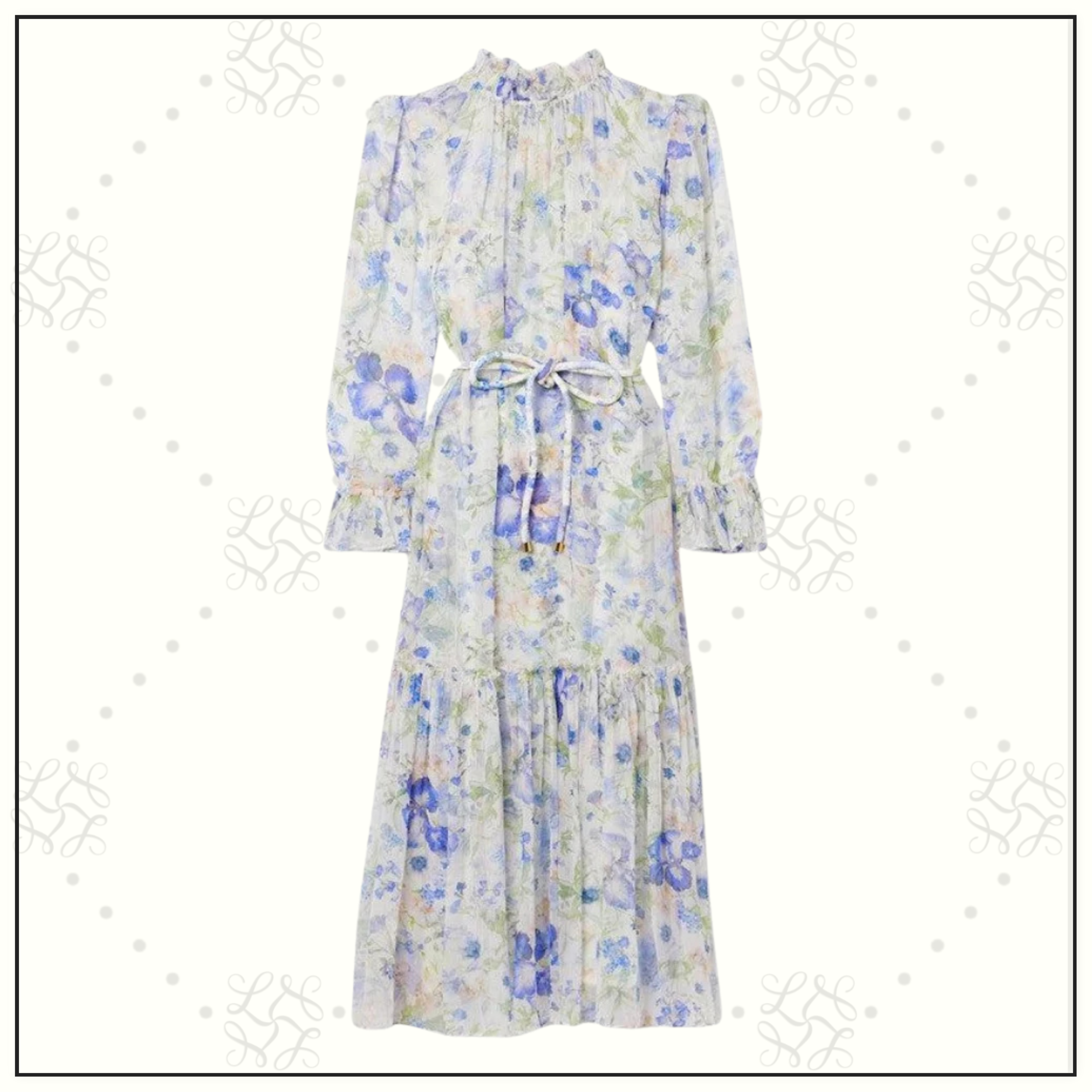 NATURA CREPON MIDI DRESS