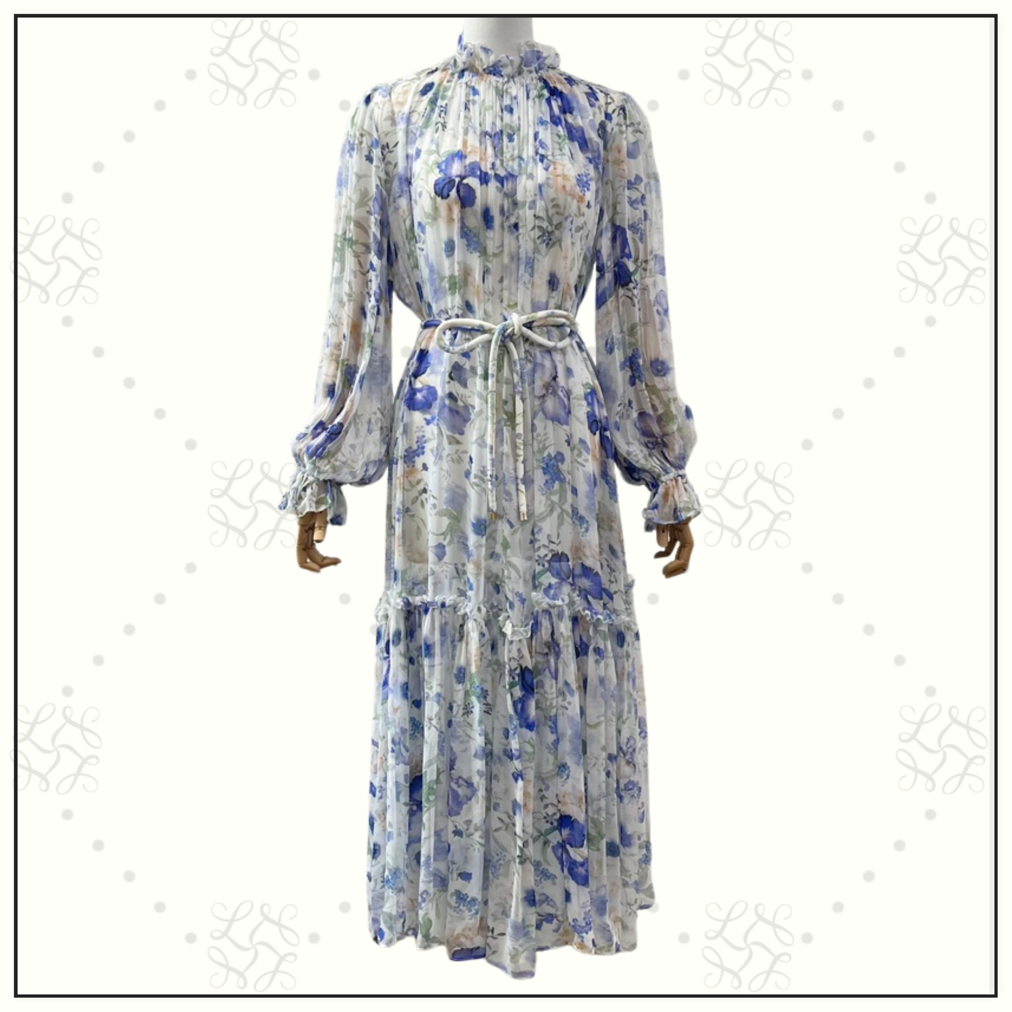 NATURA CREPON MIDI DRESS