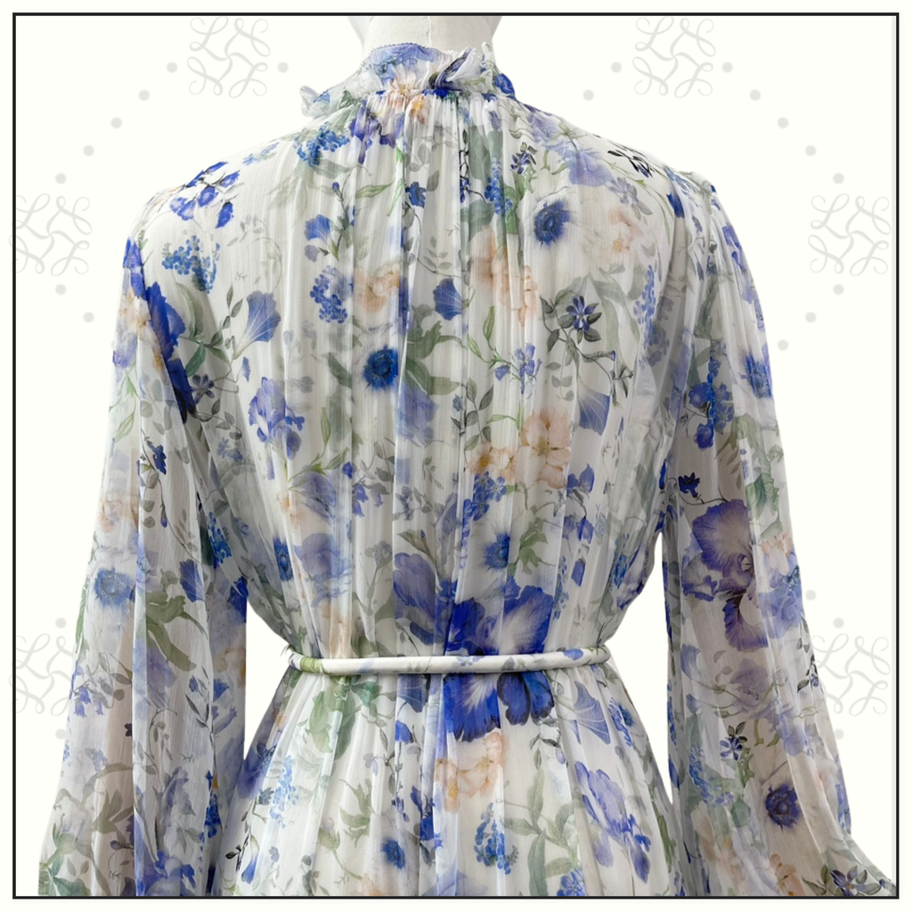 NATURA CREPON MIDI DRESS