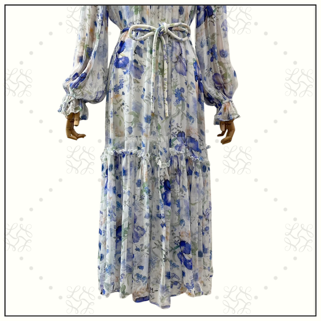 NATURA CREPON MIDI DRESS