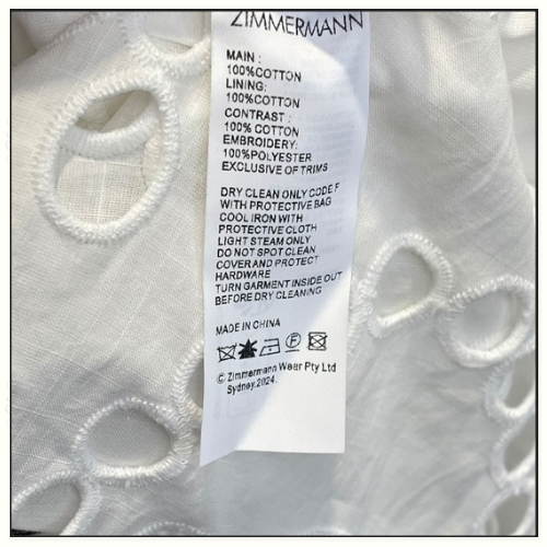 LEXI EMBROIDERED SCALLOP EDGE DRESS