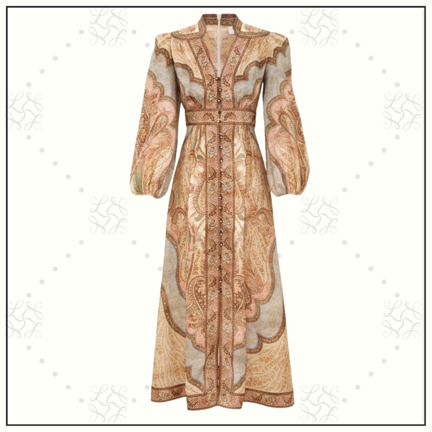 WANDERLUST PLUNGE MIDI DRESS