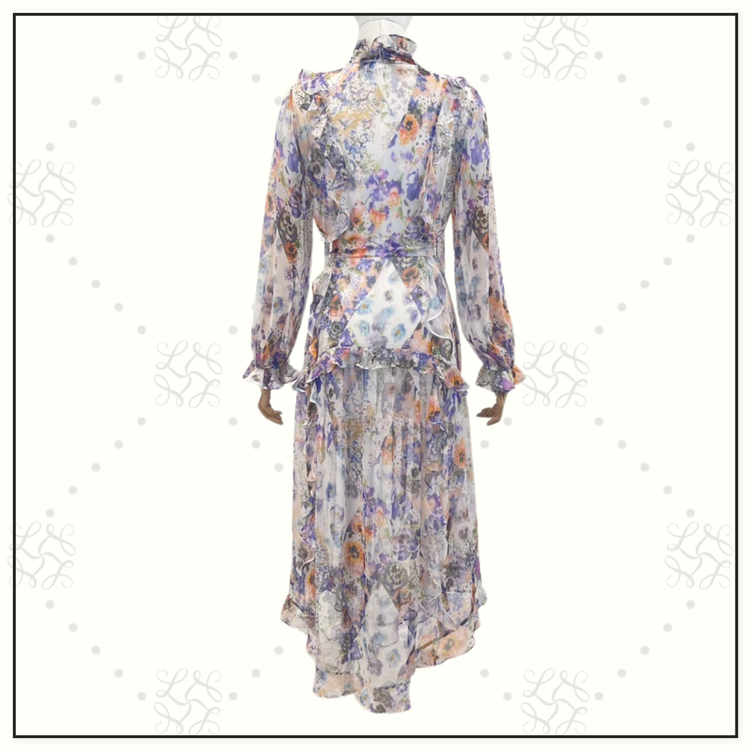 TAMA RUFFLED MIDI DRESS