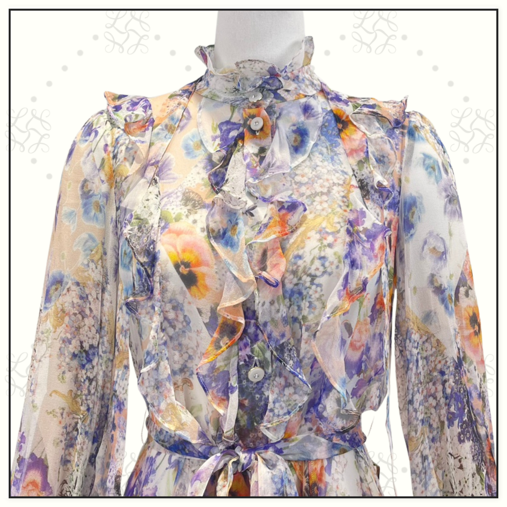 TAMA RUFFLED MIDI DRESS