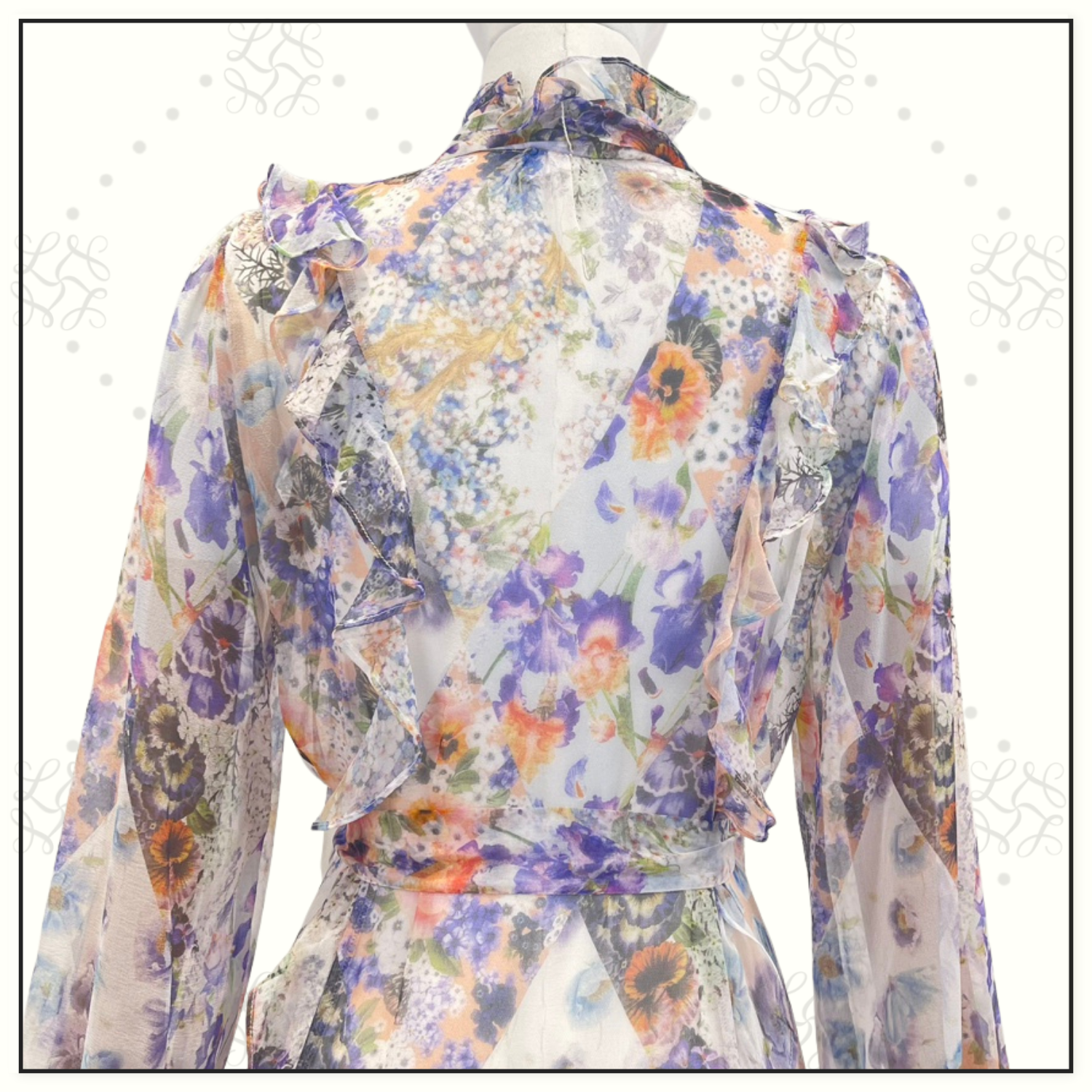 TAMA RUFFLED MIDI DRESS