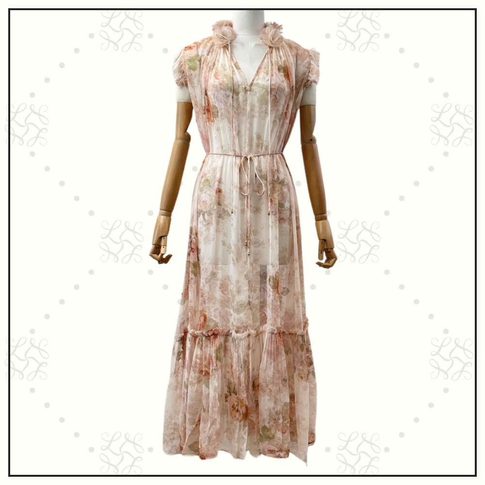 ILLUSTRATION FLUTTER MIDI DRESS