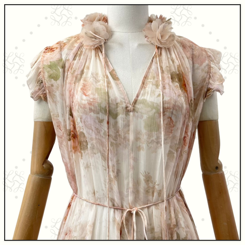 ILLUSTRATION FLUTTER MIDI DRESS