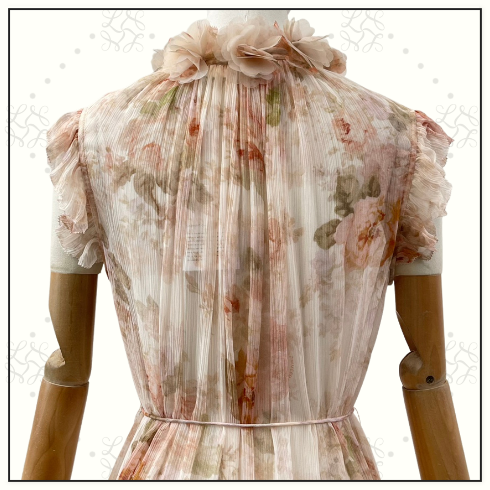 ILLUSTRATION FLUTTER MIDI DRESS