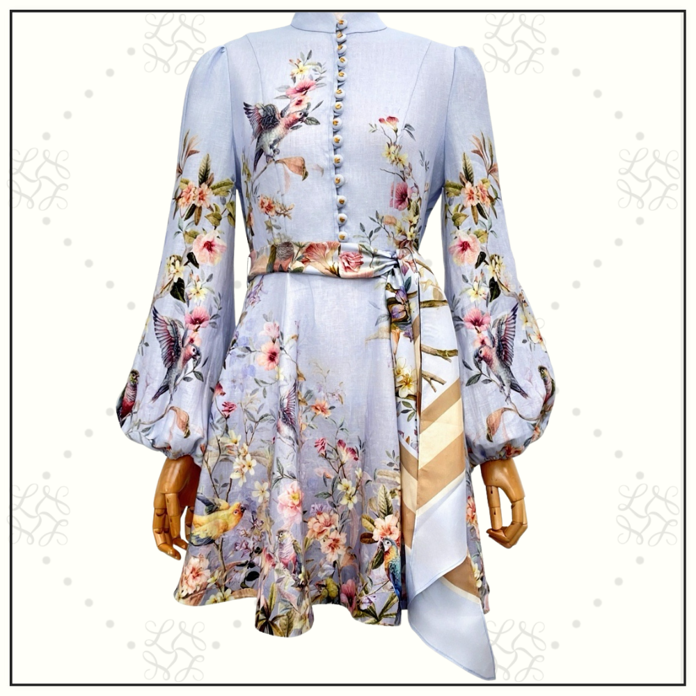 REBELLION BUTTON MINI DRESS