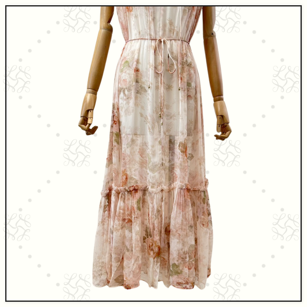 ILLUSTRATION FLUTTER MIDI DRESS