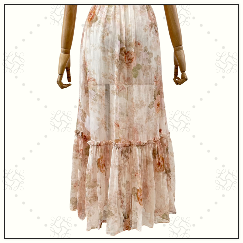 ILLUSTRATION FLUTTER MIDI DRESS