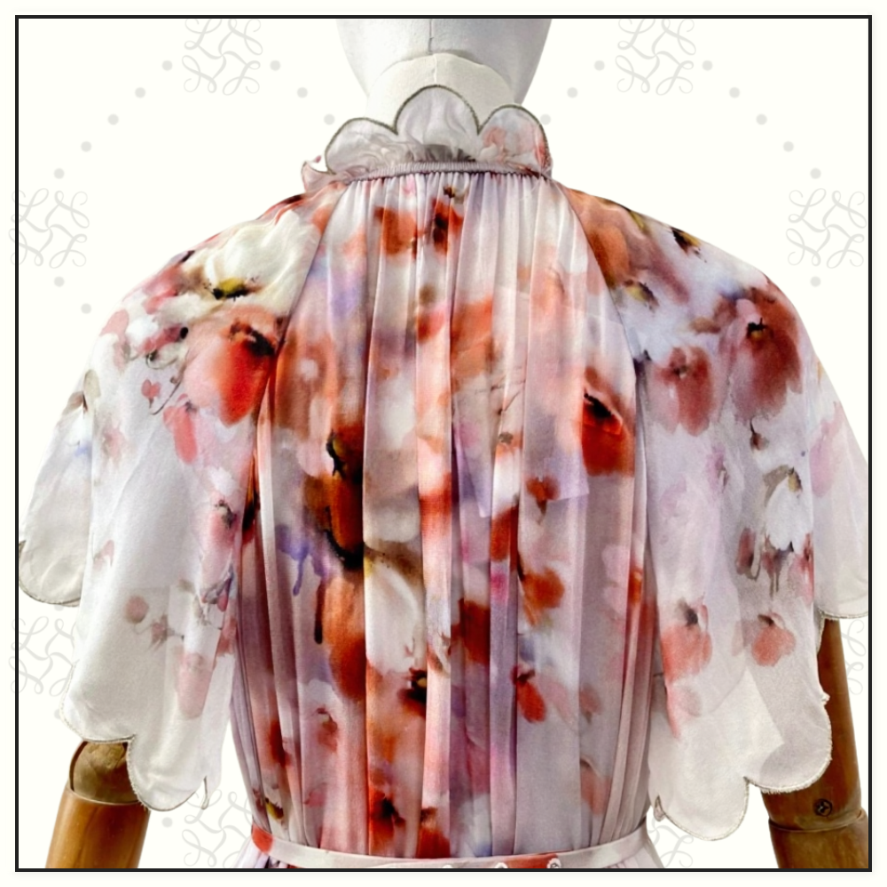 CRUSH FLUTTER MIDI DRESS