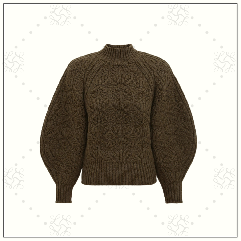 HYPNOTIC WOOL CABLE KNIT SWEATER