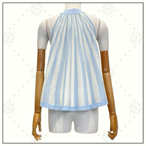 LUCKY CONTRAST STRIPE TOP & MIDI SKIRT