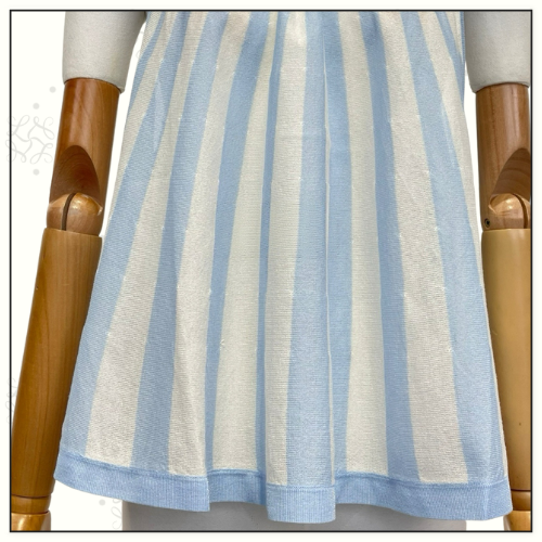 LUCKY CONTRAST STRIPE TOP & MIDI SKIRT