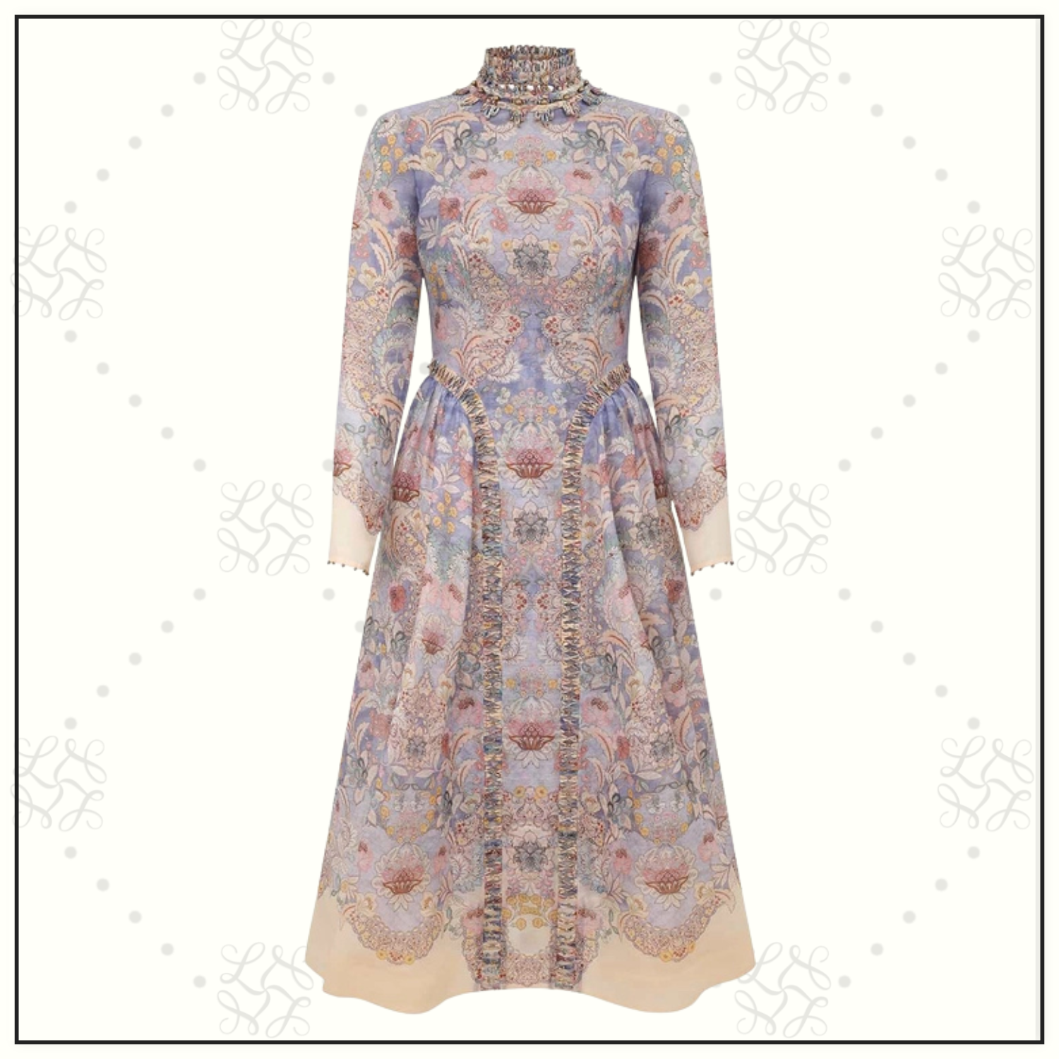 REBELLION BEADED MIDI DRESS