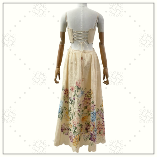 HALLIDAY SCALLOP NECK MIDI DRESS