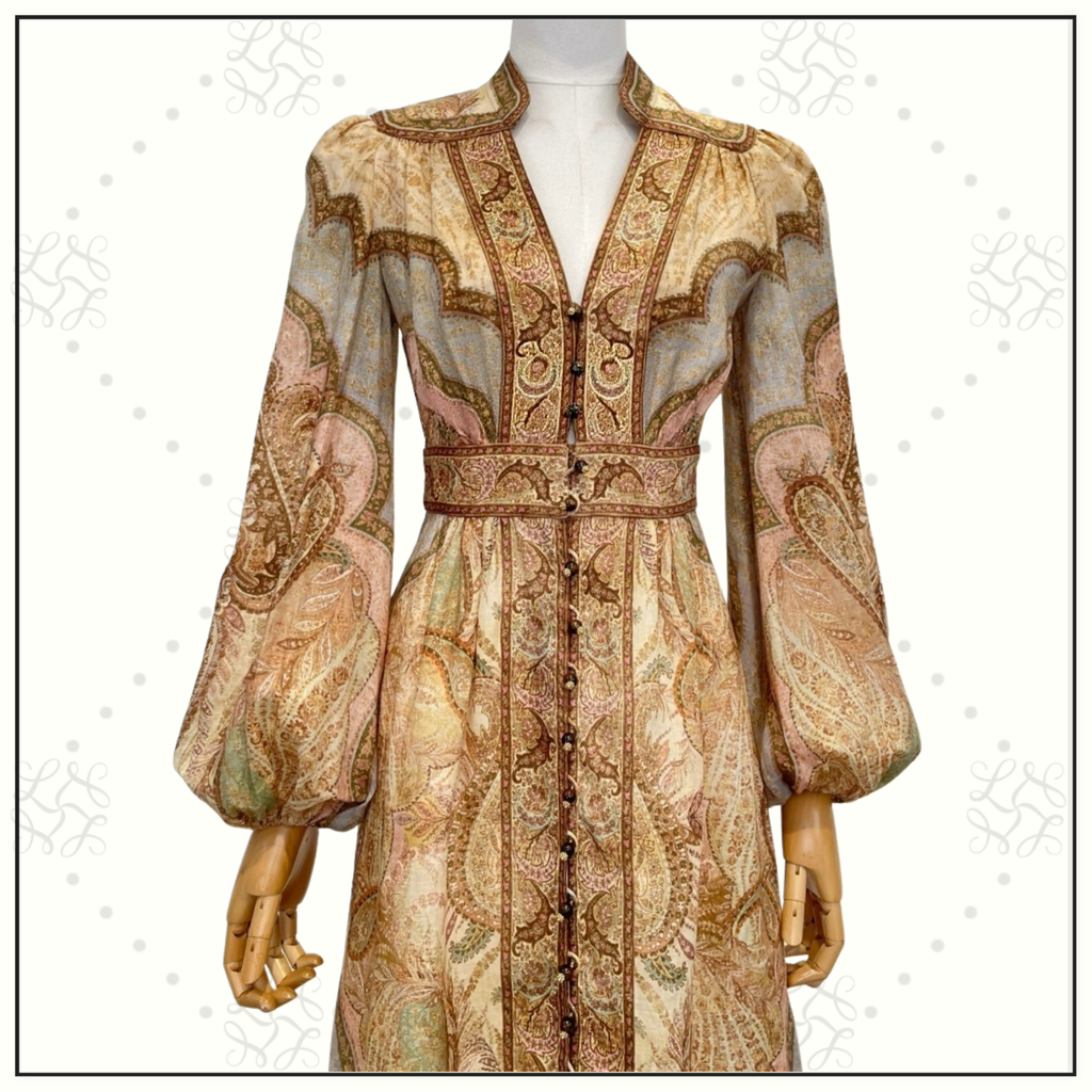 WANDERLUST PLUNGE MIDI DRESS