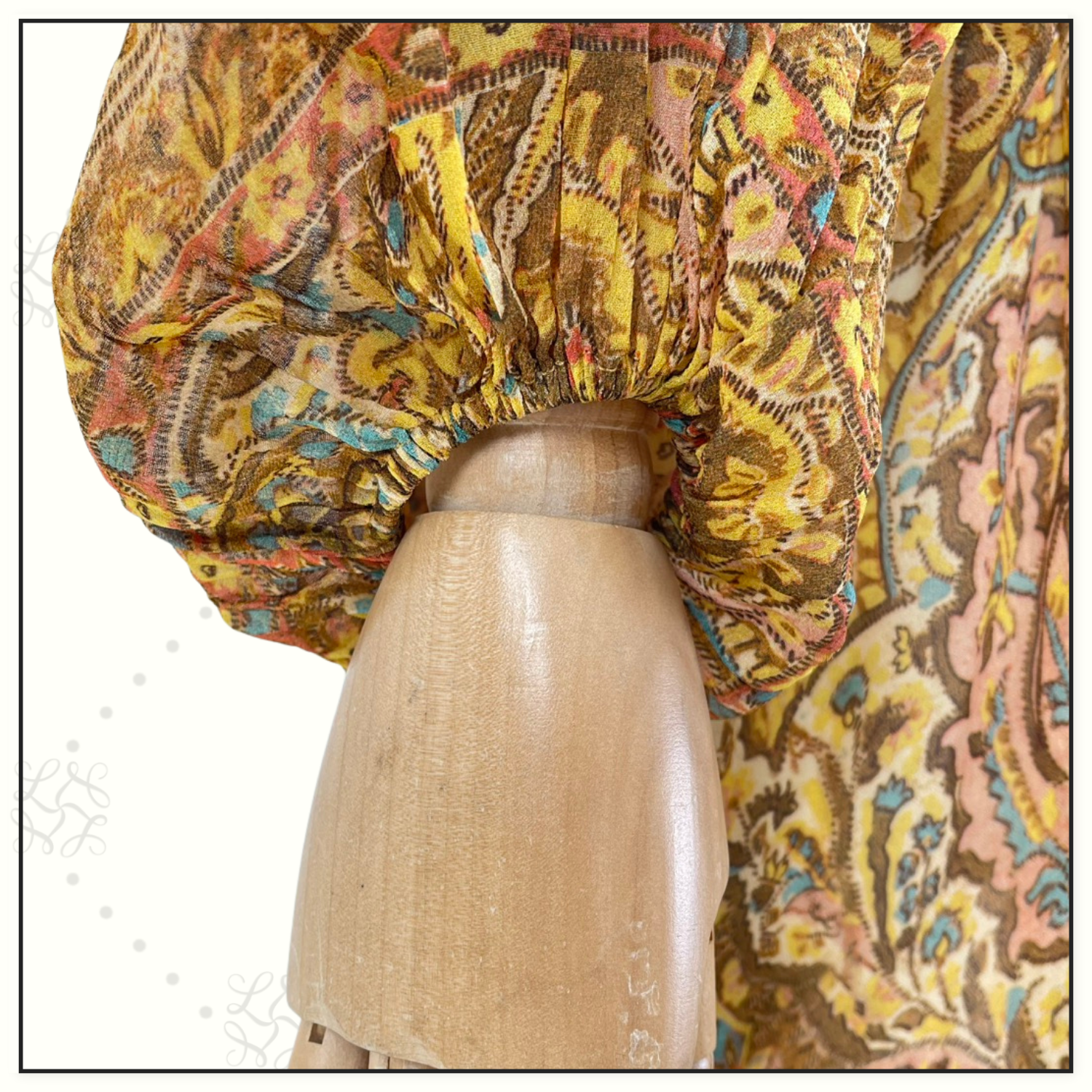 PAISLEY PRINT MIDI DRESS