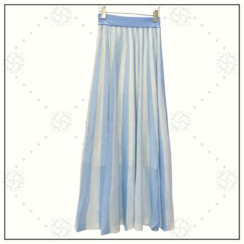 LUCKY CONTRAST STRIPE TOP & MIDI SKIRT